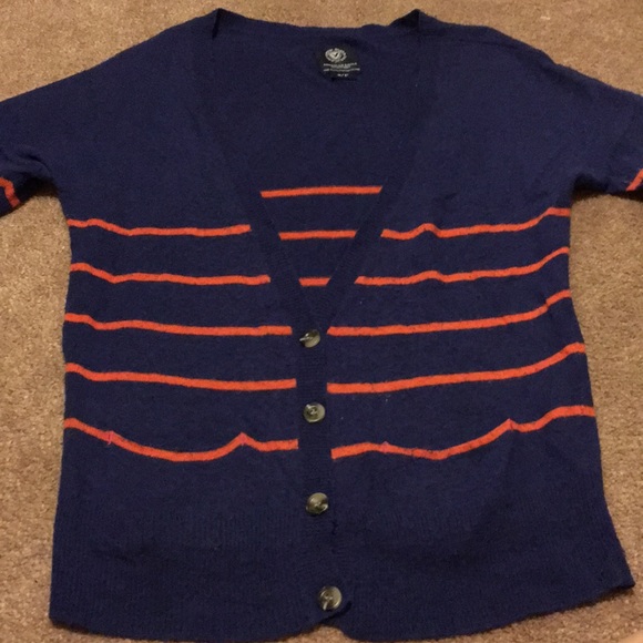 American Eagle Blue/Orange Cardigan - Picture 1 of 6